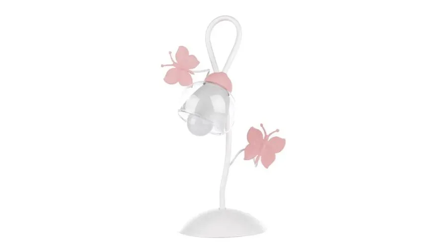 Pop butterfly white bedside lamp