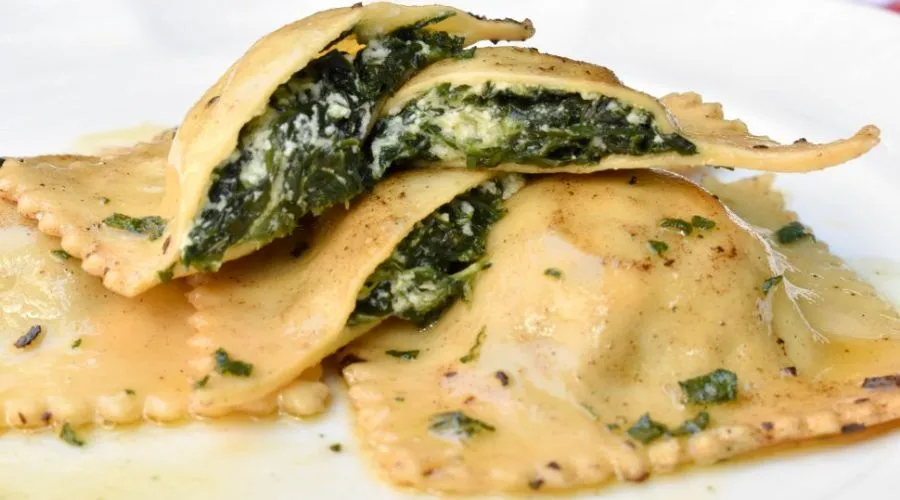 Spinach and Ricotta Ravioli 