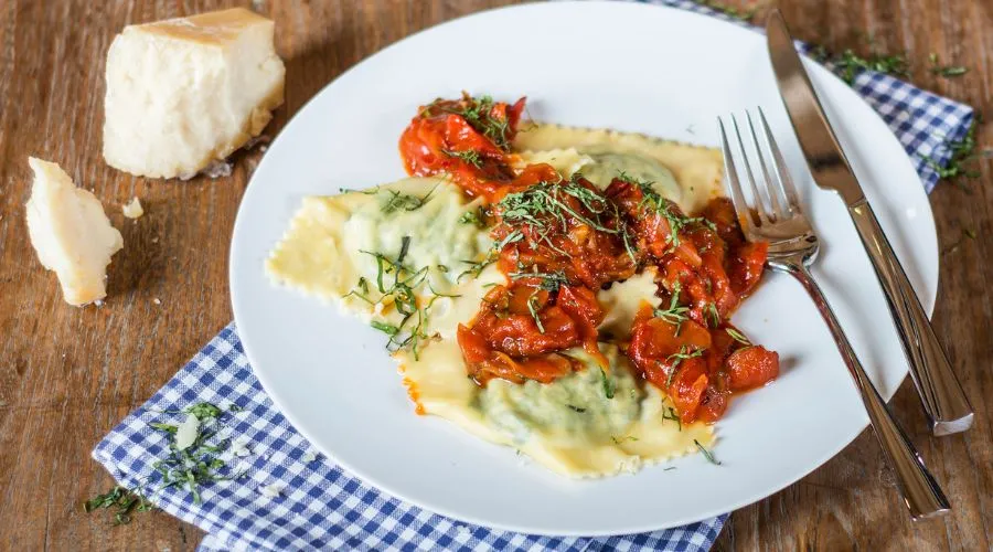 Spinach and Ricotta Ravioli 