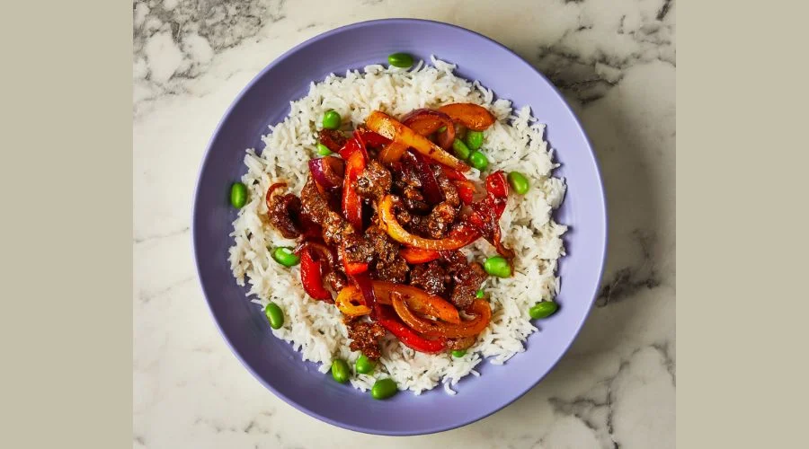 Thai-style Sticky Chilli Beef & Rice Salad