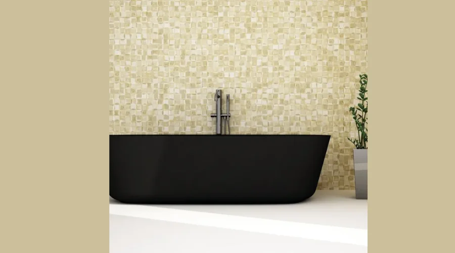 Thick gold glass mosaic