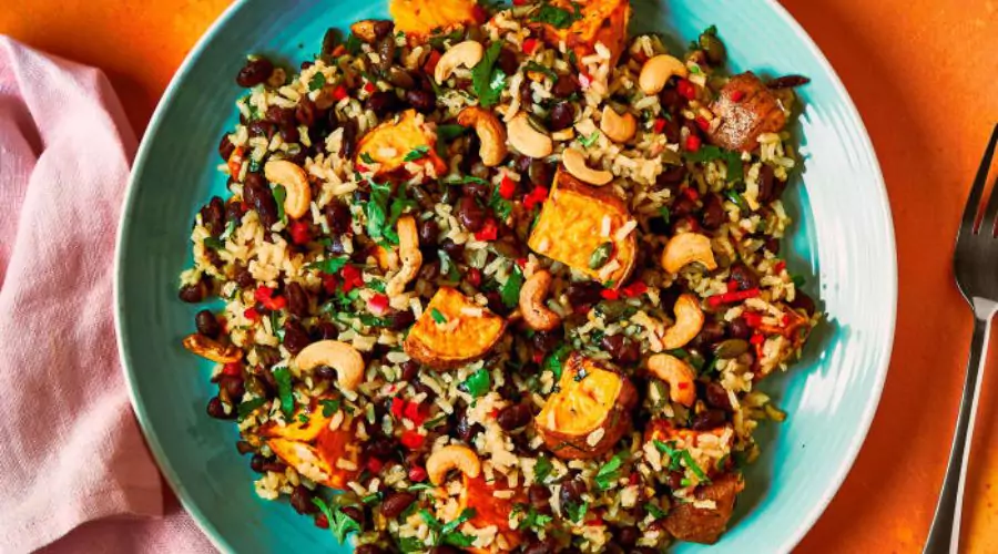 Chilli Lime Sweet Potato & Rice Salad