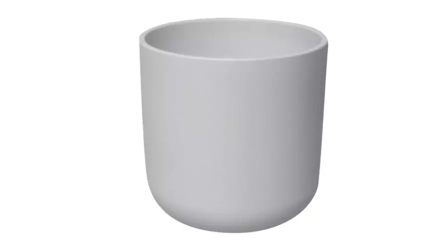 Pot cover for plants and flowers Caspo' Cilindro ALMAS SA in white ceramic H 17 cm Ø 19 cm