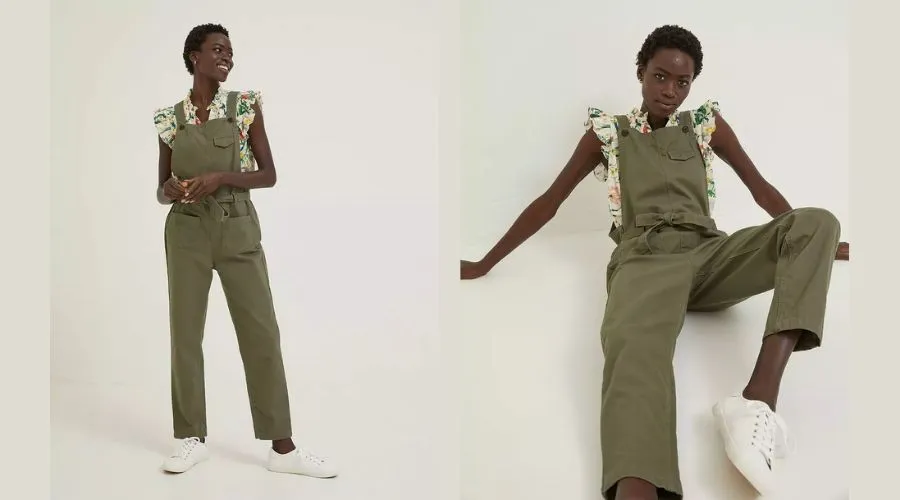 National Forest Worker Dungarees- khaki green