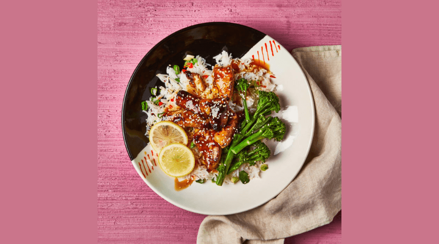 Crispy Lemon Chicken With Chilli Rice