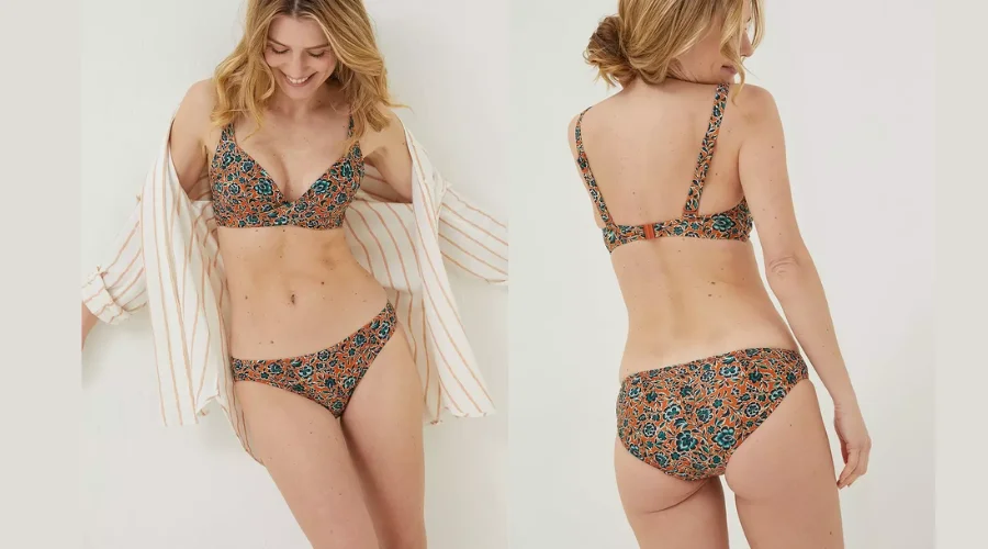 Sketched Floral Bikini Bottoms