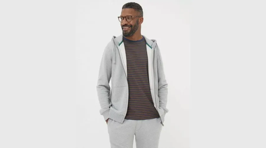 Frome Textured Zip-Up Hoodie