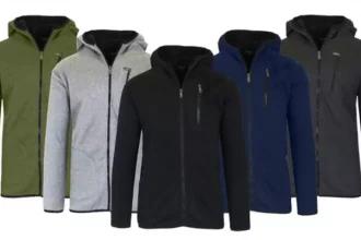 Fleece lined hoodie mens