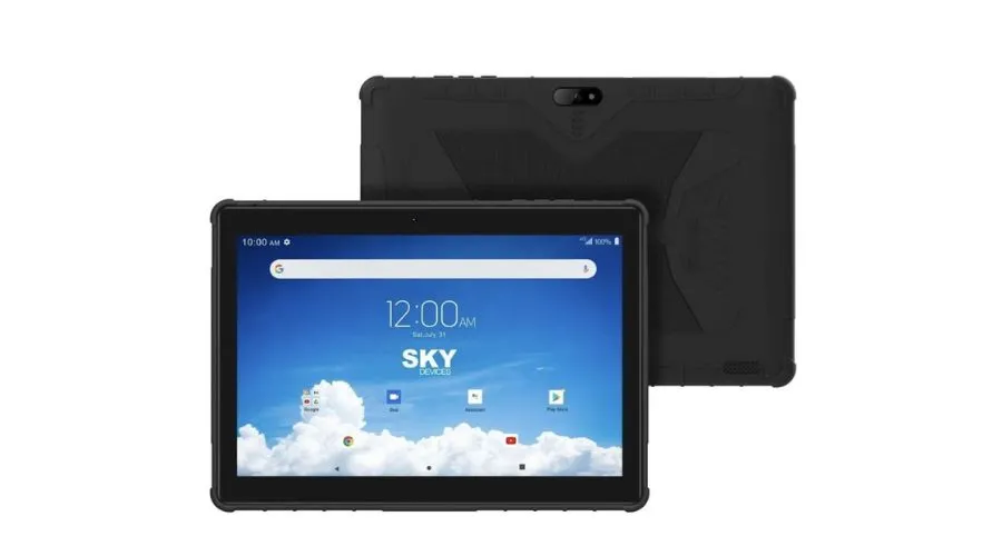 Tablets at sky