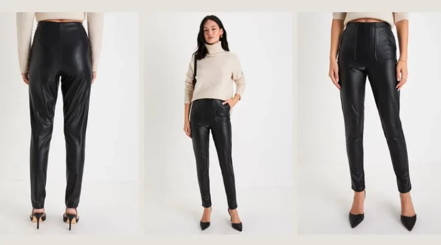 Black Leather Leggings