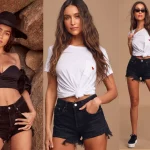 High-Waisted Denim Shorts
