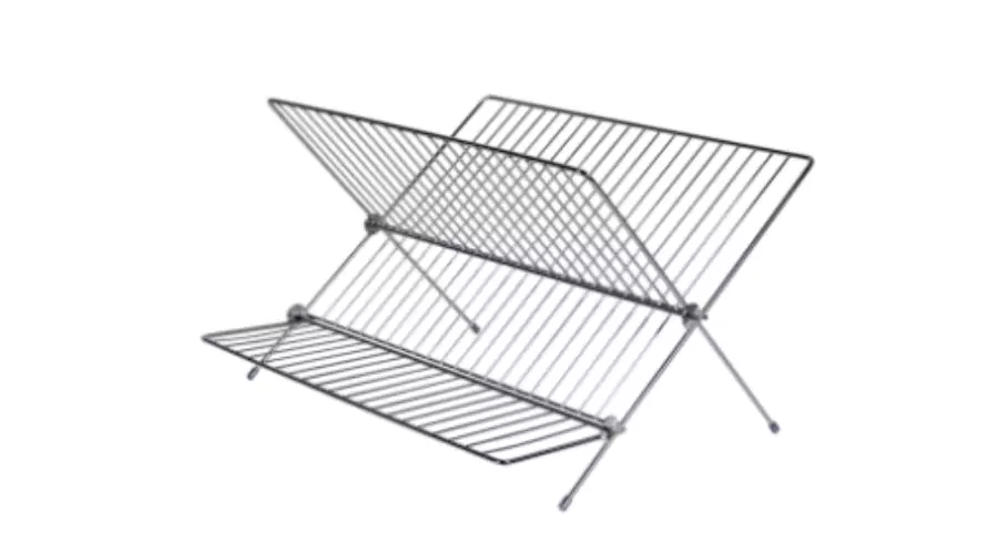 Chrome Folding Dish Drainer