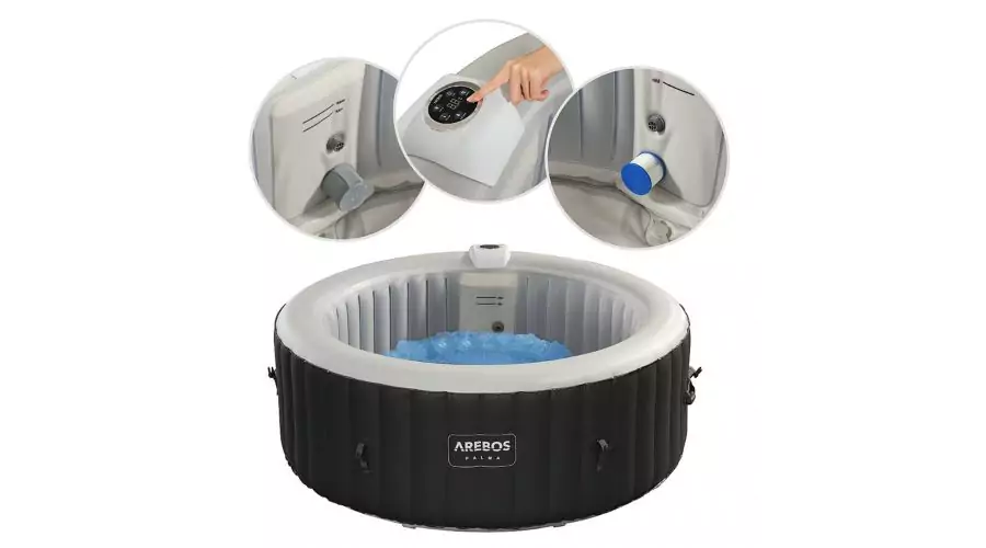 Inflatable Hot Tub Indoor Outdoor Spa 4-Seater