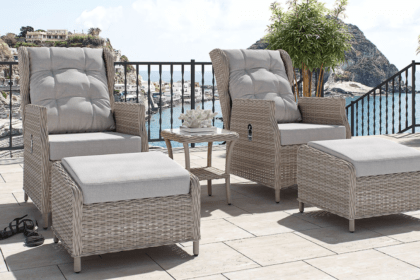 reclining garden chairs