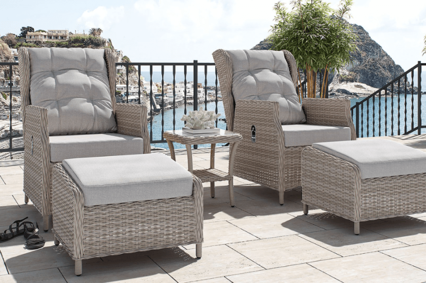reclining garden chairs