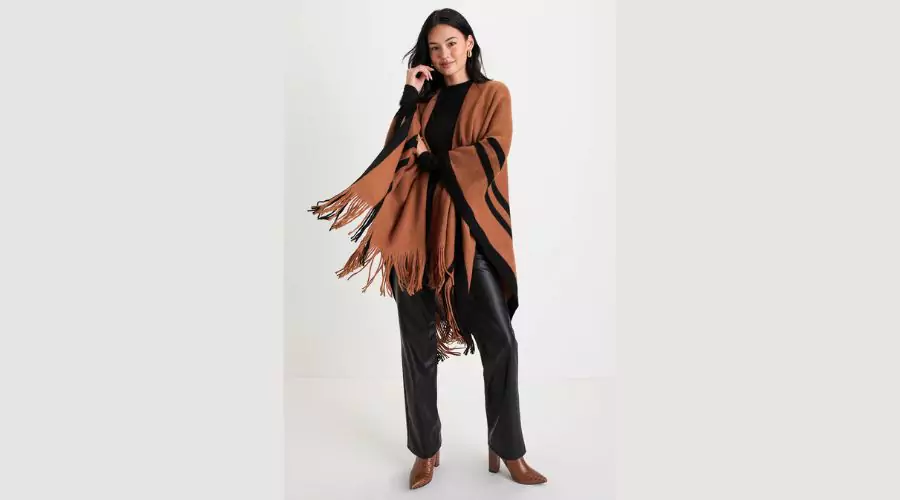 Brown Striped Wrap