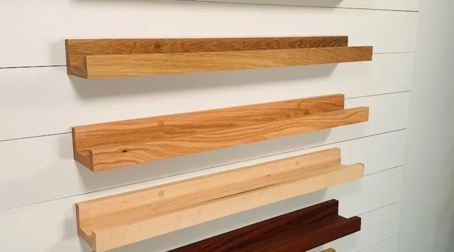 Solid Hardwood Floating Picture Ledge