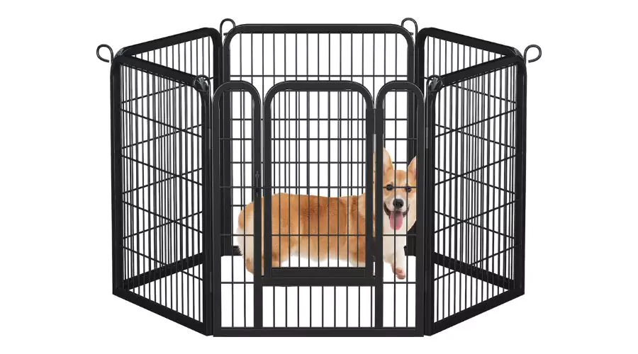 6 Panels Metal Dog Pet Playpen