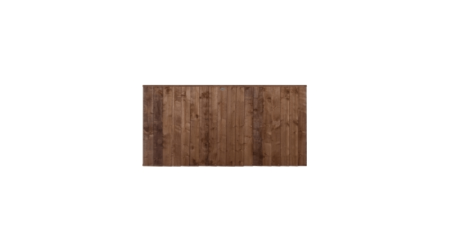 Pressure Treated Brown Closeboard Fence Panel