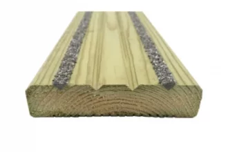 Pressure treated timber for outdoor decking
