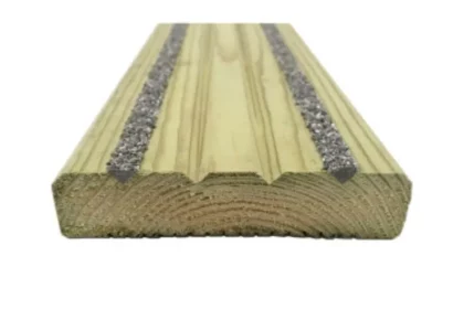 Pressure treated timber for outdoor decking
