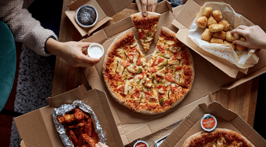 domino's grilled vegi pesto