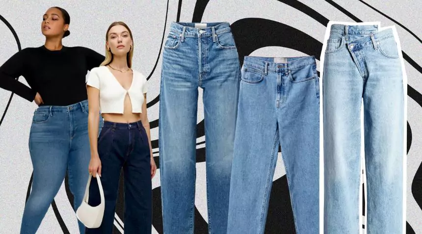 High waisted women's jeans