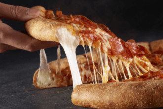 stuffed crust pizza
