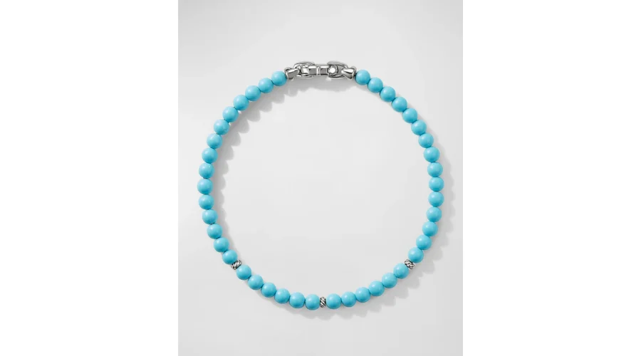 4mm Bijoux Spiritual Beads Bracelet with Silver | Nowandliveac