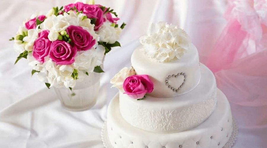 Cake and Flowers