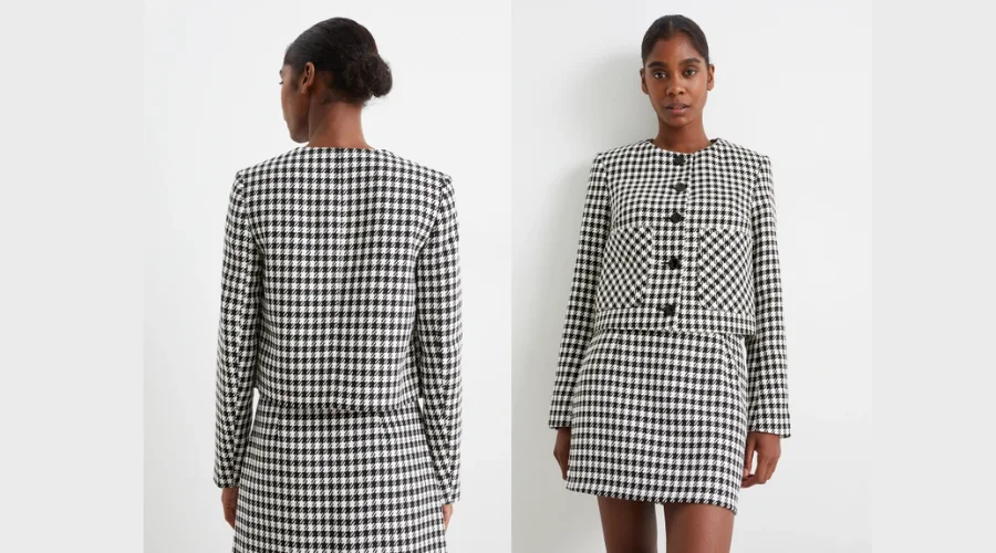 Jacket - regular fit - checked