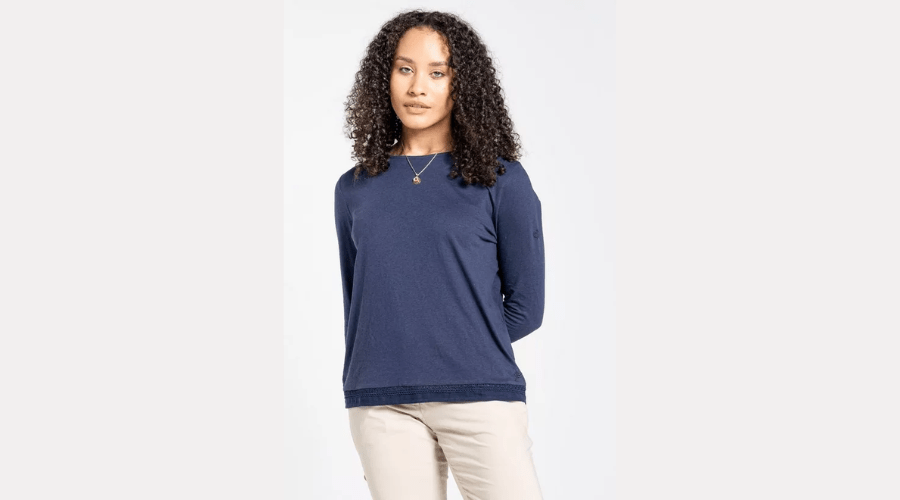Lightweight NoisBotanical Magnolia Long Sleeve Top