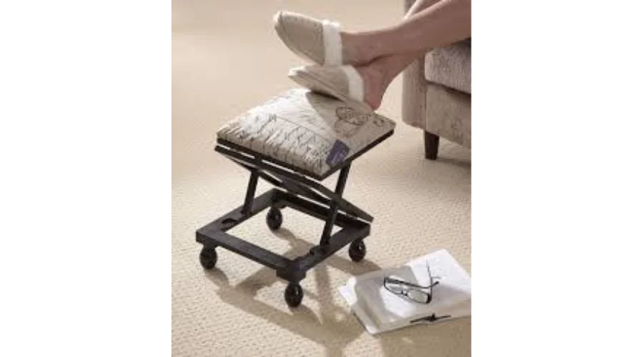 Mahogany sofa footstool in 3 Position | Nowandlive