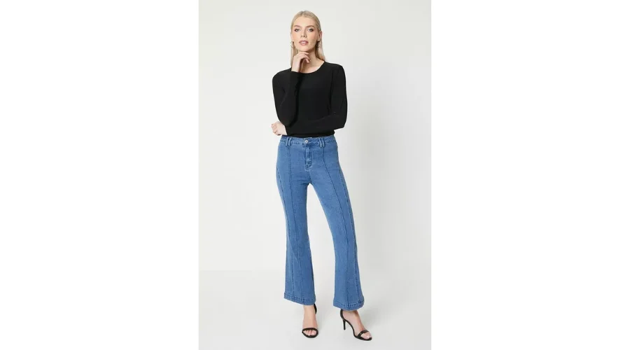 Principles - Petite Seam Detail Flare Jean | Nowandive