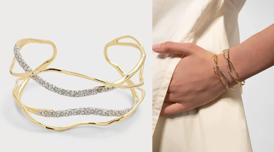 Solanales Crystal Cuff Bracelet