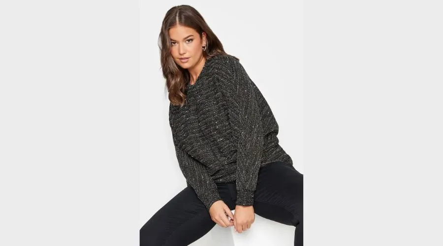 Yours - Metallic Front Seam Detail Top