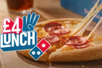 domino's £4 lunch menu | Nowandlive