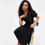 Fit and flare midi dress