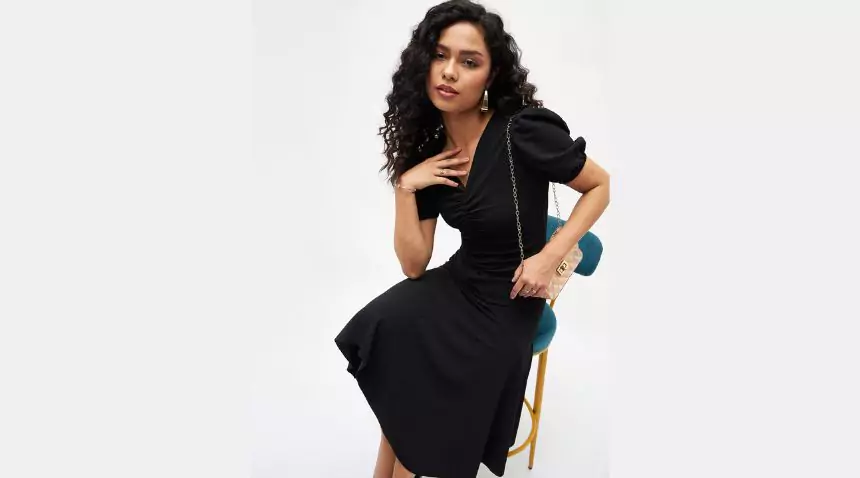 Fit and flare midi dress
