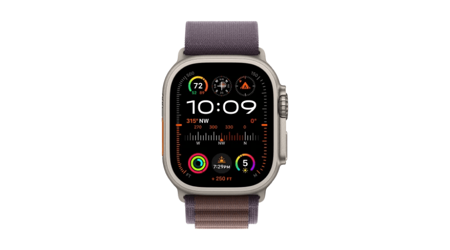 Apple Watch Ultra 2 Titanium case with Small Alpine Loop