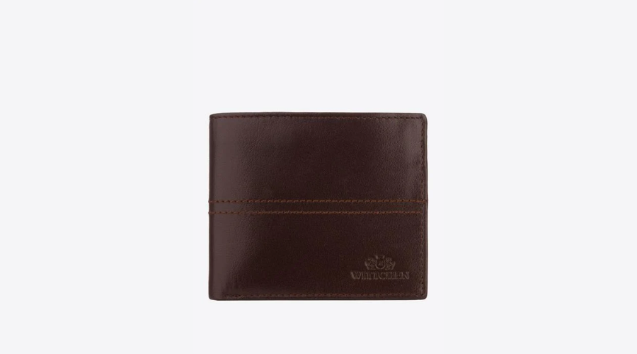 Men’s Leather Wallet with Stitching Design