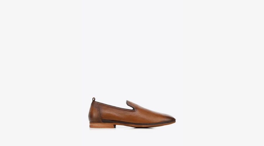 Men's Soft Leather Loafers in Brown Colour