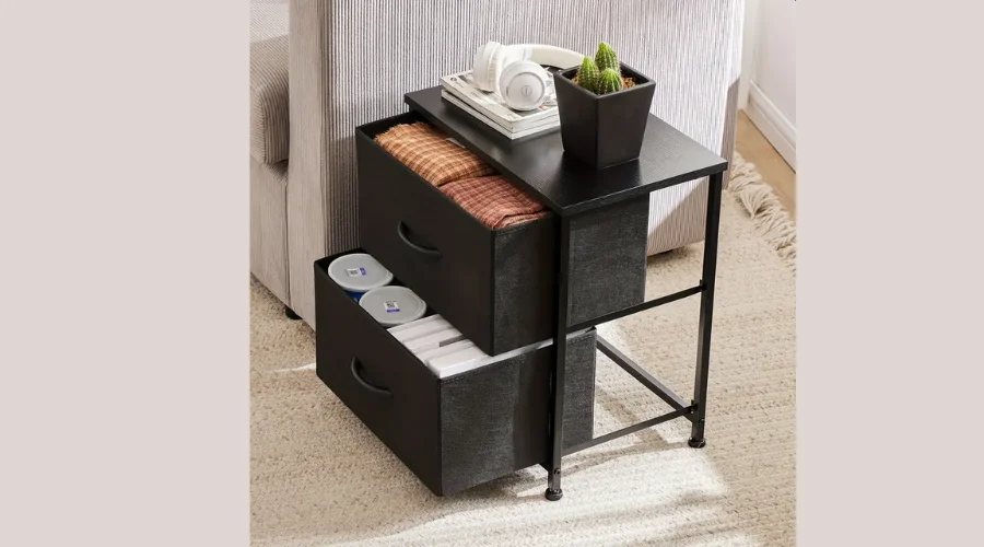 Sweetcrispy Small Nightstand Set of 2