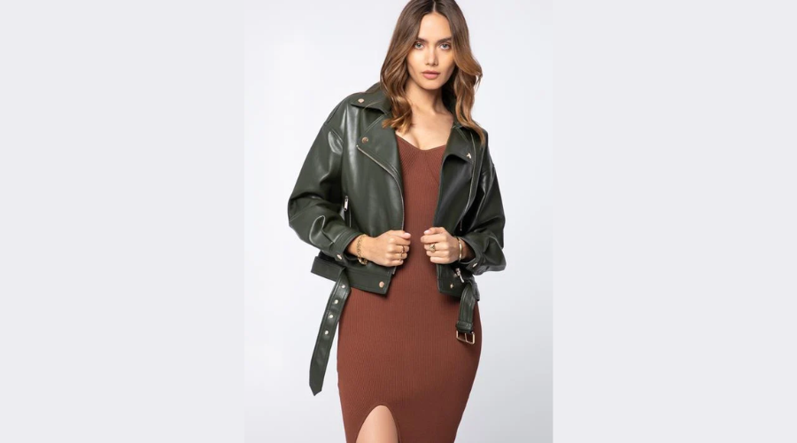 Women’s Oversize Biker Jacket