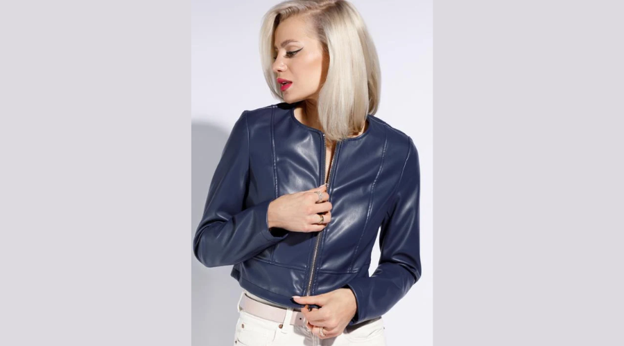 Women’s Short Eco-Leather Jacket