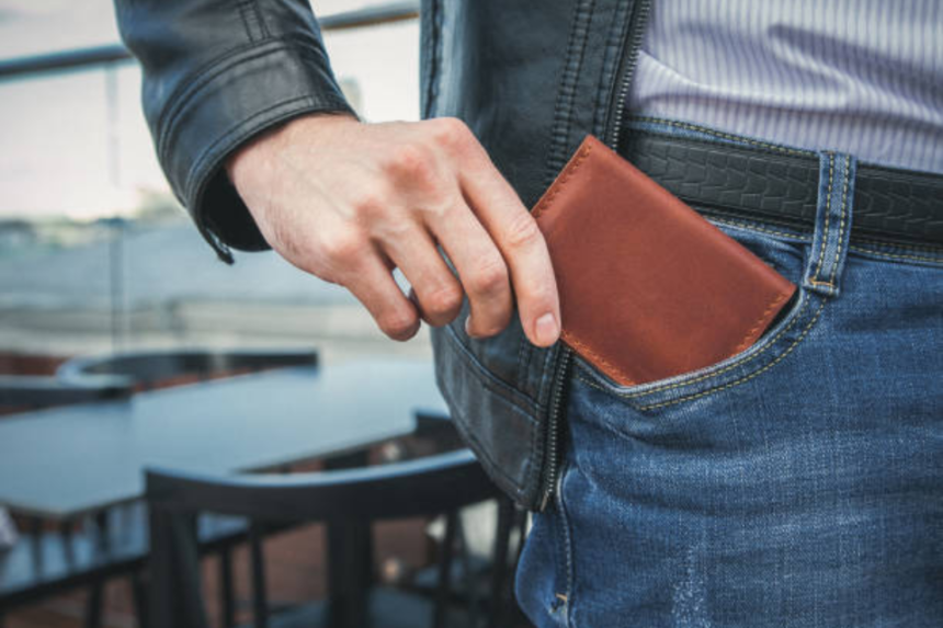 men's leather wallet