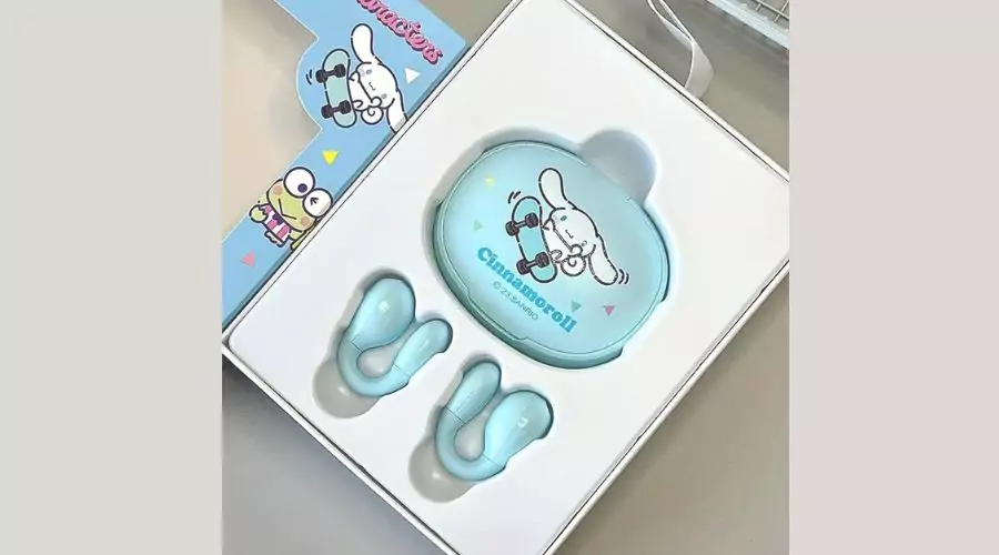 Perfect Portable Adorable Hello Kitty Cinnamaroll Kuromi Wireless Earbuds in Blue