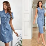 plus size denim dress
