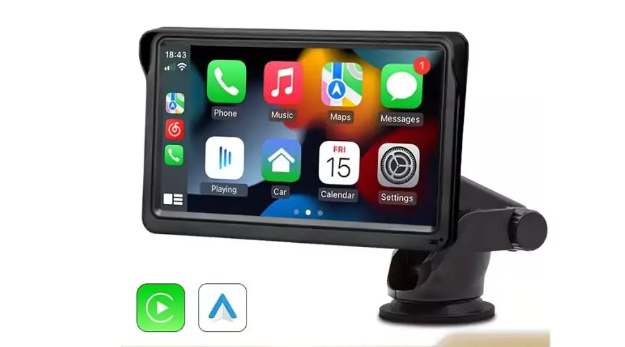 Portable Car Touch Screen Multimedia Video Player, 17.78cm 