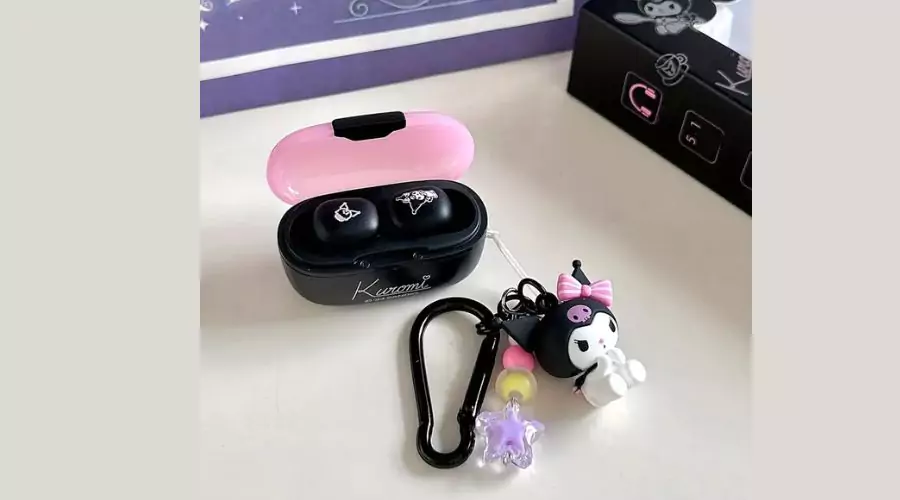 Sanrio Hello Kitty Kuromi Melody Translucent Appearance wireless earphones in Pink